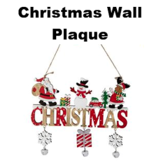 Christmas Wall Plaque 21cm - mdf